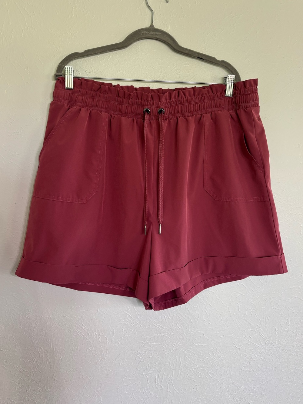 Women's Drawstring Paperbag Waist Shorts - Cosmic Clay